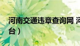 河南交通违章查询网 河南省交通违章服务平台）