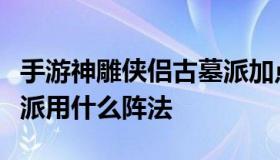 手游神雕侠侣古墓派加点攻略（神雕侠侣古墓派用什么阵法