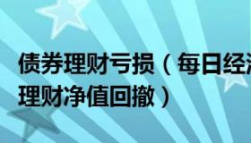 债券理财亏损（每日经济新闻：债市震荡引发理财净值回撤）