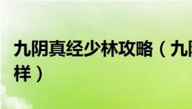 九阴真经少林攻略（九阴真经少林下副本怎么样）