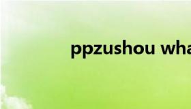 ppzushou whatsapp助手