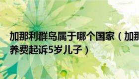 加那利群岛属于哪个国家（加那利爱情：男子再婚后为降抚养费起诉5岁儿子）