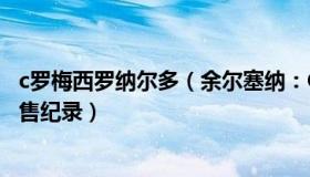 c罗梅西罗纳尔多（余尔塞纳：C罗首度回应打破梅西球衣销售纪录）