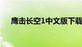 鹰击长空1中文版下载（鹰击长空2正版