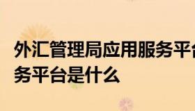 外汇管理局应用服务平台（外汇管理局应用服务平台是什么