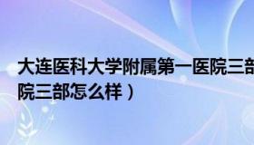 大连医科大学附属第一医院三部（大连医科大学附属第一医院三部怎么样）