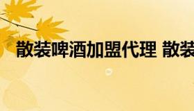 散装啤酒加盟代理 散装啤酒批发厂家直销