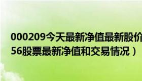 000209今天最新净值最新股价（2022-11-20今日SZ200056股票最新净值和交易情况）