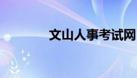 文山人事考试网 文山人才网