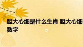 胆大心细是什么生肖 胆大心细是什么生肖,打一动物解一个数字