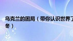 乌克兰的困局（带你认识世界了解过去：乌克兰如何挺过寒冬）