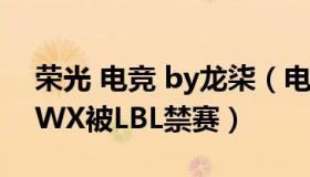 荣光 电竞 by龙柒（电竞大事件esports：LWX被LBL禁赛）