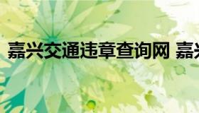 嘉兴交通违章查询网 嘉兴交通违章查询电话