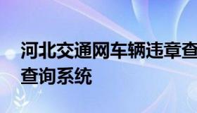 河北交通网车辆违章查询 河北车辆交通违章查询系统