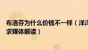 布洛芬为什么价钱不一样（洋洋讲生活：布洛芬为何一盒难求媒体解读）