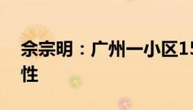 佘宗明：广州一小区15例阳性复查结果是阴性