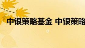 中银策略基金 中银策略基金163805净值）