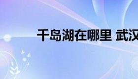 千岛湖在哪里 武汉千岛湖在哪里