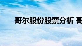 哥尔股份股票分析 哥尔股份做什么的