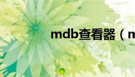 mdb查看器（md文件查看