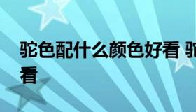 驼色配什么颜色好看 驼色跟什么颜色搭配好看