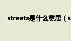 streets是什么意思（street是什么意思）