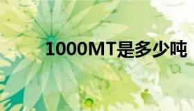 1000MT是多少吨（mt是多少吨）