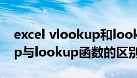 excel vlookup和lookup（Excel中vlookup与lookup函数的区别与使用方法）