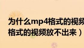 为什么mp4格式的视频打不开（为什么mp4格式的视频放不出来）