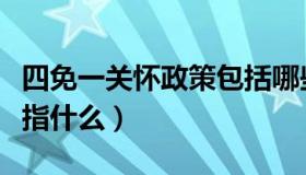 四免一关怀政策包括哪些内容（四免一关怀是指什么）