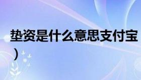 垫资是什么意思支付宝（垫资公司是什么意思）