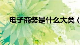 电子商务是什么大类（电子商务是什么）