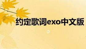 约定歌词exo中文版（约定歌词exo）