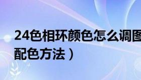 24色相环颜色怎么调图解（24色相环图片及配色方法）