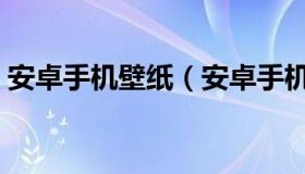 安卓手机壁纸（安卓手机壁纸下载免费壁纸）