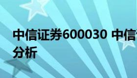 中信证券600030 中信证券600030股票技术分析