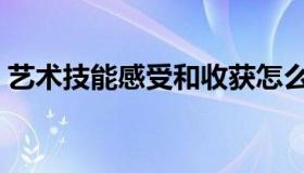 艺术技能感受和收获怎么写（艺术技能感受）