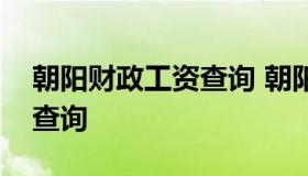 朝阳财政工资查询 朝阳市人民政府网站工资查询