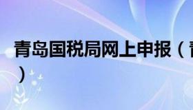 青岛国税局网上申报（青岛国税税通网上申报）