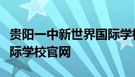 贵阳一中新世界国际学校（贵阳一中新世界国际学校官网