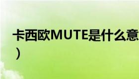 卡西欧MUTE是什么意思（mute是什么意思）