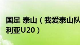 国足 泰山（我爱泰山队：U20国足1-2不敌叙利亚U20）