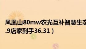 凤凰山80mw农光互补智慧生态园（肉农光光总：顾客付82.9店家到手36.31）