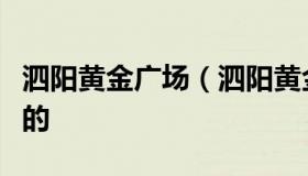 泗阳黄金广场（泗阳黄金广场二手房出售最新的