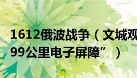 1612俄波战争（文城观点：俄波边境将现“199公里电子屏障”）