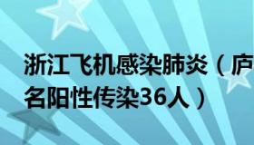 浙江飞机感染肺炎（庐州论：浙江一飞机上3名阳性传染36人）