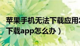 苹果手机无法下载应用怎么办（苹果手机无法下载app怎么办）