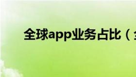 全球app业务占比（全球app营收榜）