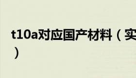 t10a对应国产材料（实时快讯t10是什么材料）