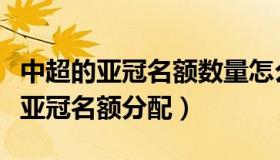 中超的亚冠名额数量怎么决定（实时快讯中超亚冠名额分配）